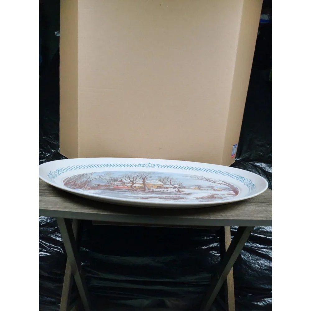 Vintage Brookpark Melamine Serving Platter